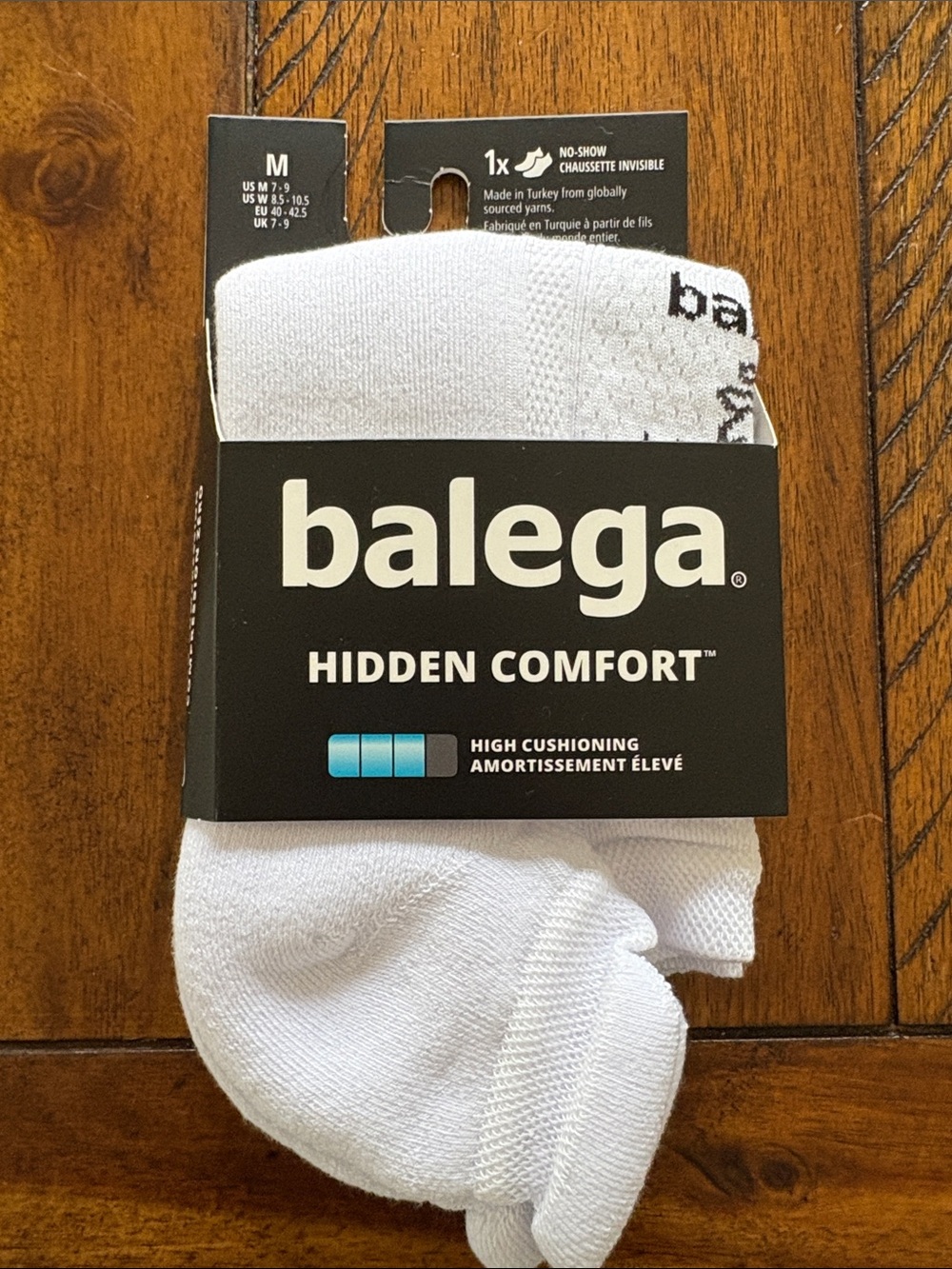 Balega Hidden Comfort Performance No Show Running Socks High Cushioning White